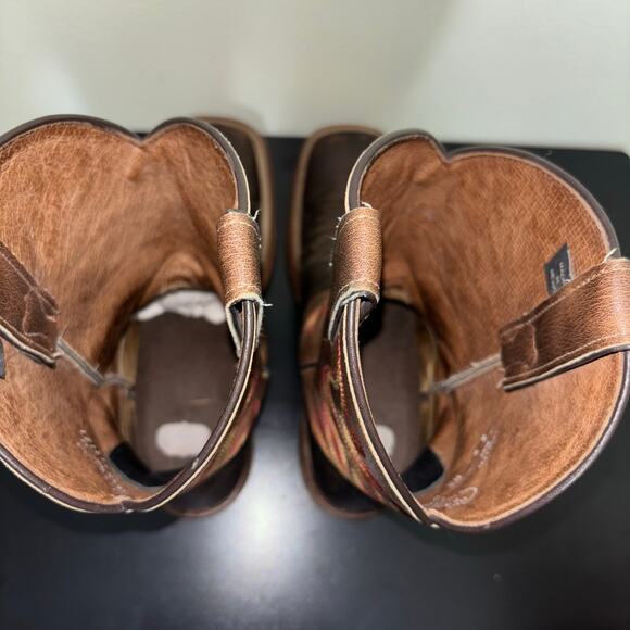 Nocona 4501 Women’s Cowboy Boots Size 8 Brown Leather Western Made in Mexico - Picture 7 of 9